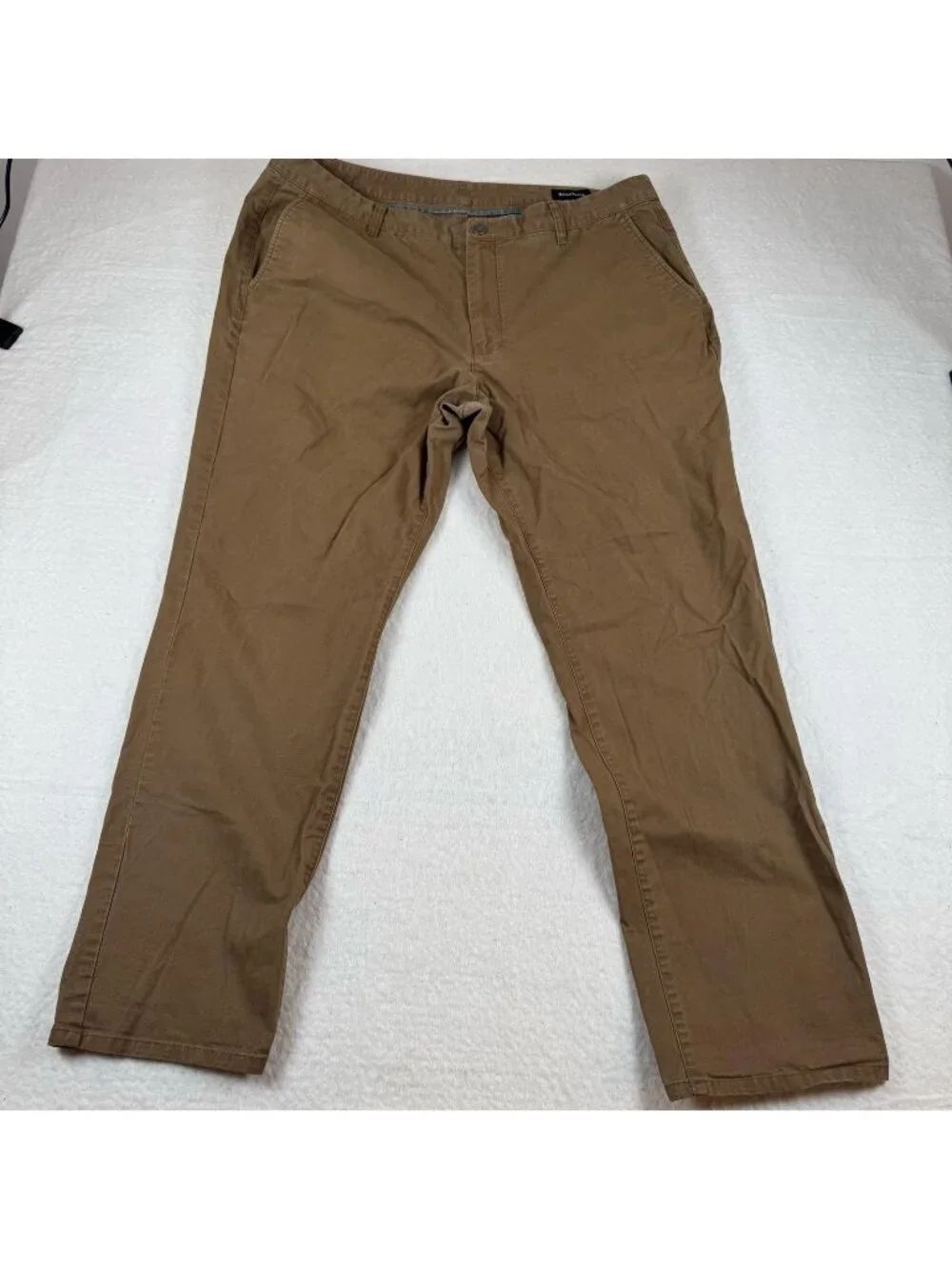 Bonobos Pants Mens Size 40x29 Brown Chino Canvas Flat Front Business Casual